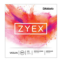 D'ADDARIO DZ310 3/4M Zyex, medium Струны для скрипки