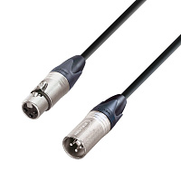 Adam Hall K5 MMF 0150  микрофонный кабель 5Star Superior XLR(F) - XLR(M) с разъёмами Neutrik, длина 1.5 метра