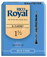 RICO RCB1015 Royal трости для кларнета Bb №1.5, 10 штук в упаковке