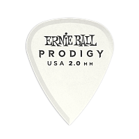 Ernie Ball 9202 Комплект медиаторов Prodigy, 2.0, материал делрин, цвет белый, 6 штук