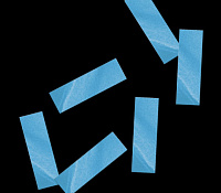 Global Effects Бумажное конфетти 17х55мм голубой (уп. 1 кг)