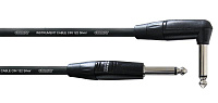 Cordial CII 9 PR инструментальный кабель, угловой моно-джек 6,3 мм/моно-джек 6,3 мм, 9,0 м, черный