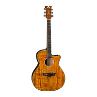 DEAN AX E SPALT  электроакустическая гитара с вырезом, ель, 3-полосный EQ, тюнер, цвет натуральный