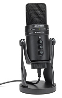 Samson G-Track Pro студийный конденсаторный микрофон со встроенным интерфейсом для звукозаписи и микшером. Гнездо входа Line, гнездо подключения наушников, выходной разъем USB