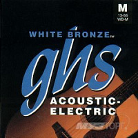 GHS WB-XL WHITE BRONZE набор струн для акустической/электроакустической гитары, 11-48