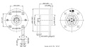 Neutrik NL4MPR панельный разъём Speakon, 4-контактный круглый фланец