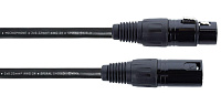 Cordial EM 3 FM микрофонный кабель, XLR female - XLR male, длина 3 метра, черный
