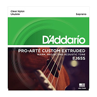 D'ADDARIO EJ65S струны для укулеле сопрано, чистый нейлон
