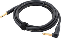Cordial CSI 3 PR-GOLD инструментальный кабель угловой моно-джек 6,3 мм/моно-джек 6,3 мм, разъемы Neutrik, 3,0 м, черный