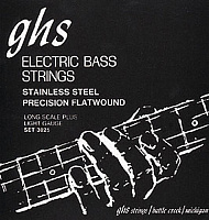 GHS 3025 Струны для бас гитары - нержавеющая сталь; плоская обмотка; (45-60-75-95)
