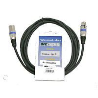INVOTONE ACM1103 BK  Микрофонный кабель, XLR F  XLR M, длина 3 метра, цвет черный