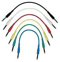 Rockcable RCL30030 D5  комплект из шести патч-кабелей 6.3 мм джек-джек, длина 30 см, разноцветныеоцветные