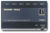 Kramer 105S Усилитель-распределитель 1:5 сигналов s-Video, 230 МГц