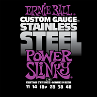 Ernie Ball 2245 струны для электрогитары Stainless Steel Power Slinky (11-14-18p-28-38-48)