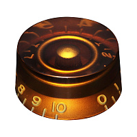 Hosco H-SKA-110I  ручка потенциометра Les Paul, цилиндр, amber,  горячее тиснение