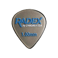 D'Andrea RDX551 1.00  Медиатор гитарный, материал полифенилсульфон, толщина 1.00 мм, жёсткий, серия Radex, форма стандартная, упаковка 6 шт.