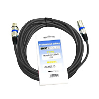 INVOTONE ACM1115 BK микрофонный кабель,  XLR  XLR, длина 15 метров, цвет черный
