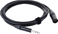 Cordial CPM 2.5 MV инструментальный кабель,XLR папа - джек стерео 6.3 мм, длина 2.5 метра