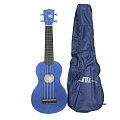 WIKI UK10G/BBL  гитара укулеле сопрано, клен, цвет синий глянец, чехол в комплекте