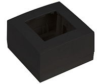 Audac WB45S/B  Рамка с настенной коробкой для поверхностного монтажа одного модуля 45x45 мм