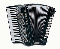 HOHNER Morino IV 120 (A2122) black  полный концертный аккордеон, 4-х голосный, профессиональная серия. В правой клавиатуре - 41 клавиша, 13 регистров. В левой клавиатуре -120 басов, 7 регистров. Цвет черный, вес 11,6 кг.