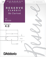 RICO DCT1040 Reserve Classic трости для кларнета Bb №4
