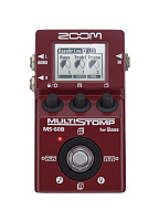 Zoom MS-60B компактная мультипедаль эффектов для бас-гитары, без блока питания