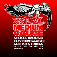 Ernie Ball 2204 струны для электрогитары Nickel Wound Medium, 13-17-26-34-46-56
