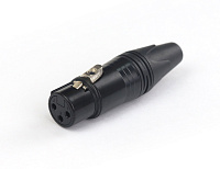 AuraSonics XN3F-B кабельный 3-контактный разъем XLR мама, черный