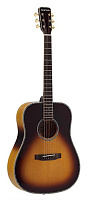 STARSUN DF60 Sunburst акустическая гитара, цвет санберст