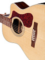 GUILD OM-150CE электроакустическая гитара формы orchestra с вырезом, топ массив ели, корпус массив палисандра, цвет натуральный