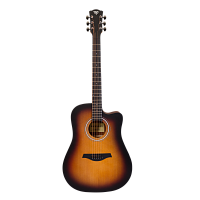 ROCKDALE Aurora D3 Satin C SB акустическая гитара дредноут с вырезом, цвет санберст, сатиновое покрытие
