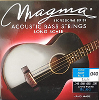 Magma Strings BA150G  Струны для акустической бас-гитары, серия Gold Alloy 85/15, калибр: 40-60-80-100, обмотка круглая, бронзовый сплав, натяжение Light