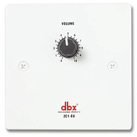 dbx ZC1 настенный контроллер, поворотный регулятор громкости, подключение Cat 5, 2xRJ45