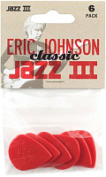 DUNLOP 47РЕJ3N Eric Johnson Classic Jazz III набор медиаторов 1.38 мм (6 шт)