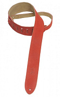 LEVY'S MS12-RED  замшевый ремень для электрогитары, красный, 5 см. длина регулируется от 94 см (37") до 137 см (54")