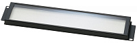 EuroMet EU/R-PL2 02013 Рэковая защитная панель с "окном" из оргстекла, 2U, сталь черного цвета