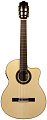 CORDOBA IBERIA GK Studio Negra электроакустическая гитара с нейлоновыми струнами, топ ель, дека палисандр, тембр блок Fishman, мягкий чехол в комплекте