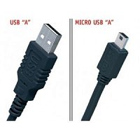 Proel USB1AAMLU3 Кабель USB1.0 USB A - MICRO USB A, длина 3 метра, цвет черный