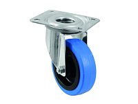 Omnitronic Swivel castor 100mm BLUE WHEEL light blue  Колесо для тележки без тормоза, диаметр 100 мм. Нагрузка до 450 кг (на 4 колеса).