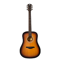 ROCKDALE Aurora D5 Gloss SB акустическая гитара дредноут, цвет санберст, глянцевое покрытие