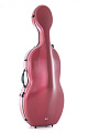 GEWA PURE CELLO CASE POLYCARBONATE 4.6 4/4 Red Кейс для виолончели контурный, карбон, цвет красный