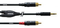 Cordial CFY 1.5 WCC кабель джек стерео 3.5 мм - 2 RCA, длина 1.5 метра