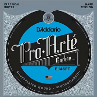 D'ADDARIO EJ46FF струны для классической гитары, Pro-Arte, верхние струны-Carbon, басы-Dynacore, Hard Tension