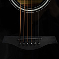 ROCKDALE Aurora D3-E Gloss C BK электроакустическая гитара дредноут с вырезом, цвет черный, глянцевое покрытие
