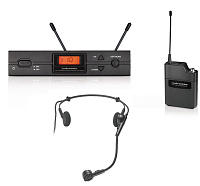 Audio-technica ATW-2110a/H головная радиосистема, 10 каналов UHF с динамическим микрофоном Audio-technica PRO8HECW
