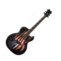 Dean MAKO GLORY  электроакустическая гитара, мензура 25 1/4", EQ, тюнер, графика "американский флаг"