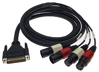 LynxStudio CBL-L22Audio  Аналоговый кабель ввода-вывода для Lynx Studio L22 и Lynx E22, 2 XLR-M/2 XLR-F на DB25