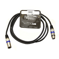 Invotone ACM1102 BK  Микрофонный кабель, XLR F  XLR M, длина 2 метра, цвет черный