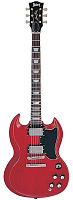Burny RSG60`63 CR  электрогитара, форма корпуса SG® `61 Reissue, H-H, Tune-o-matic,  цвет красный